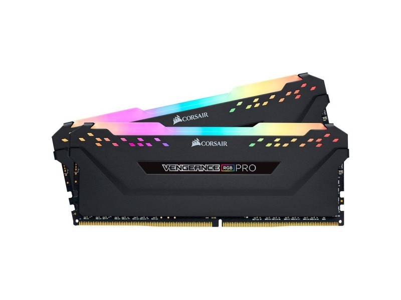 Corsair DDR4, 3200MHz 32GB 2x16GB Dimm, Unbuffered, 16-20-20-38, XMP 2.0, Vengeance RGB Pro SL Black Heatspreader, RGB LED, Black PCB, 1.35V,for AMD Ryzen & Intel, EAN:0840006632092