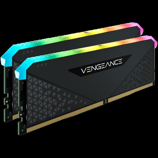 Corsair DDR4, 3600MHz 32GB 2x16GB DIMM, Unbuffered, 18-22-22-42, XMP 2.0, VENGEANCE RGB RS Heatspreader, RGB LED, 1.35V, for AMD Ryzen & Intel XMP, EAN:0840006649021