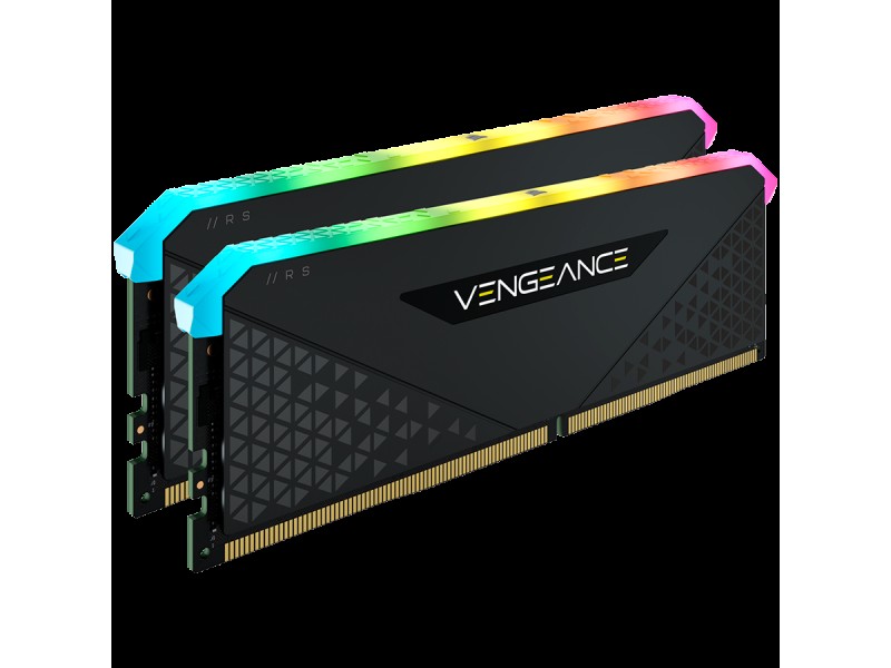 Corsair DDR4, 3600MHz 32GB 2x16GB DIMM, Unbuffered, 18-22-22-42, XMP 2.0, VENGEANCE RGB RS Heatspreader, RGB LED, 1.35V, for AMD Ryzen & Intel XMP, EAN:0840006649021