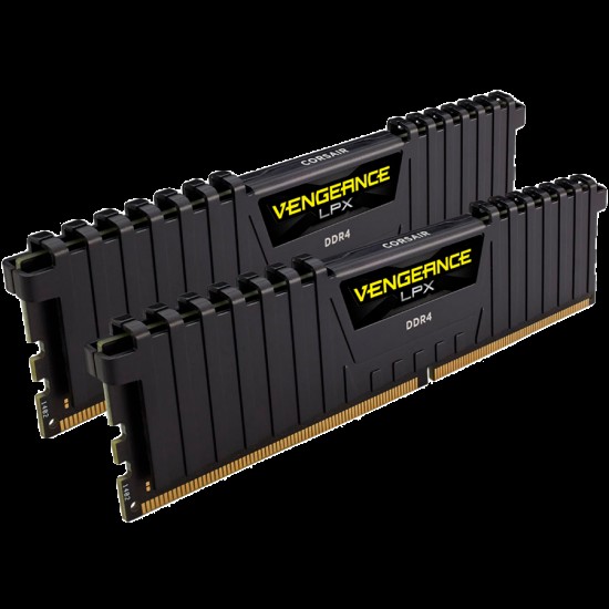 Corsair 16GB (2 x 8GB) DDR4 DRAM 3600MHz C20-23-23-43 Vengeance LPX AMD Ryzen Memory Kit - Black