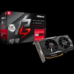 ASROCK Video Card AMD PHANTOM GAMING D RADEON RX 580 8G OC GDDR5 256bit HDMI /Dual DVI-D / 3 x DP Retail