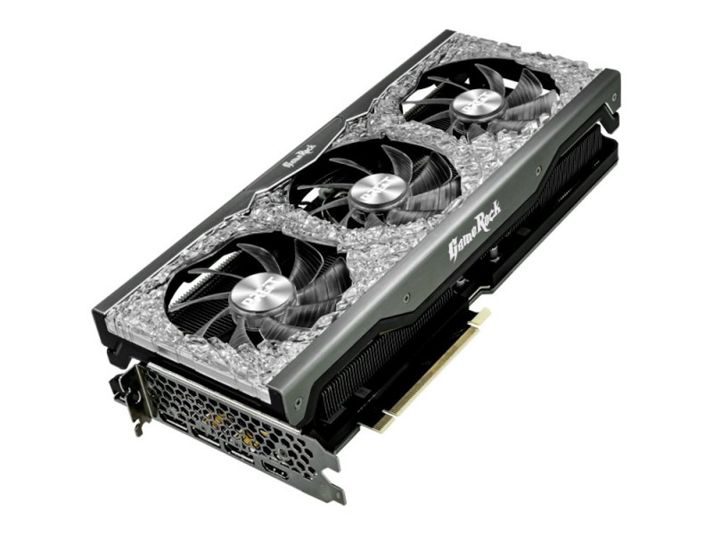 Palit GeForce RTX 3070Ti GameRock OC 8GB GDDR6X, 256 bit, DP 1.4a x3, HDMI2.1 x1, power consumption 330W, NED307TT19P2-1047G