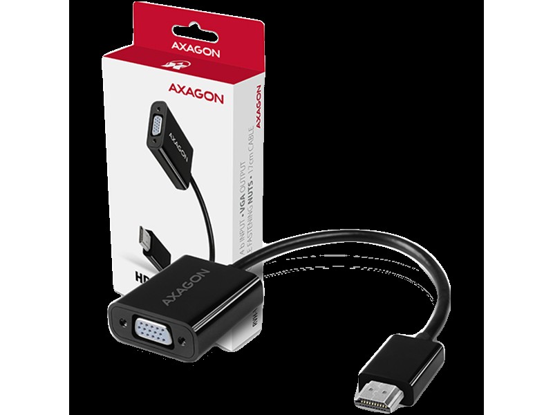 AXAGON RVH-VGN, HDMI -> VGA Reduction / Adapter, FullHD