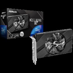 Asrock Intel Arc A380 Challenger ITX 6GB OC, GDDR6, 96-bit, 1x HDMI 2.0b, 3x DP 2.0, 1x 8-pin Pwr connector, 500W.