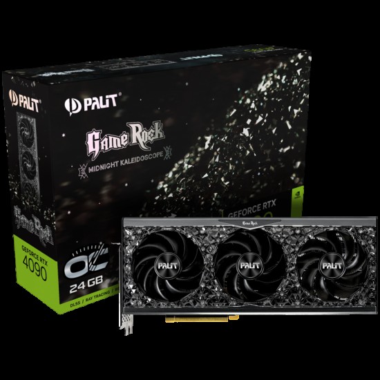 PALIT GeForce RTX 4090 GameRock OC 24GB GDDR6X 384bit, 1x HDMI 2.1a, 3x DP 1.4a, 3 Fan, 3x 8-pin pwr connector, 1000W, NED4090S19SB-1020G