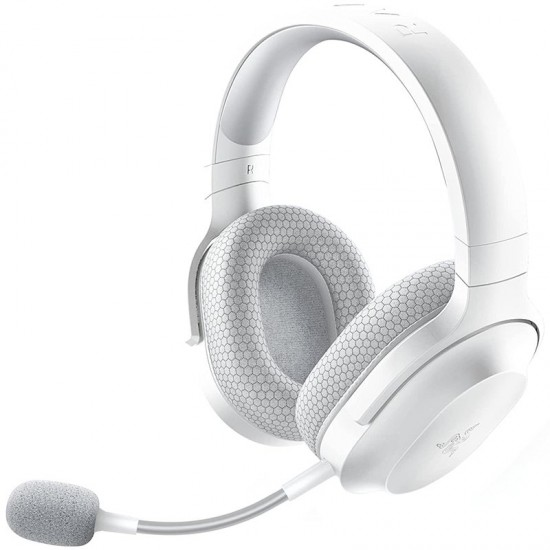 Razer Barracuda X - Mercury White, Wireless USB-C Multi-Platform Connectivity, Razer TriForce 40mm Drivers, Detachable Cardioid Mic, Plush Memory Foam Ear Cushions, 7.1 Surround Sound, 20hrs, Compatible with PC, PlayStation, Switch and Android