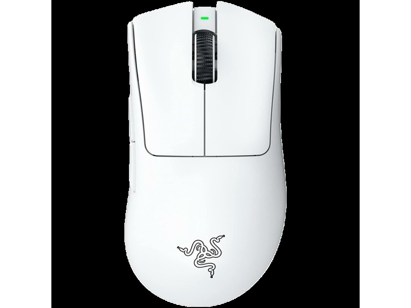 Razer DeathAdder V3 Pro - White Edition, Ergonomic Wireless Gaming Mouse, Speedflex Charging Cable USB Type C, 30000DPI, Optical Mouse Switches Gen-3, 63 g, Focus Pro 30K Optical Sensor