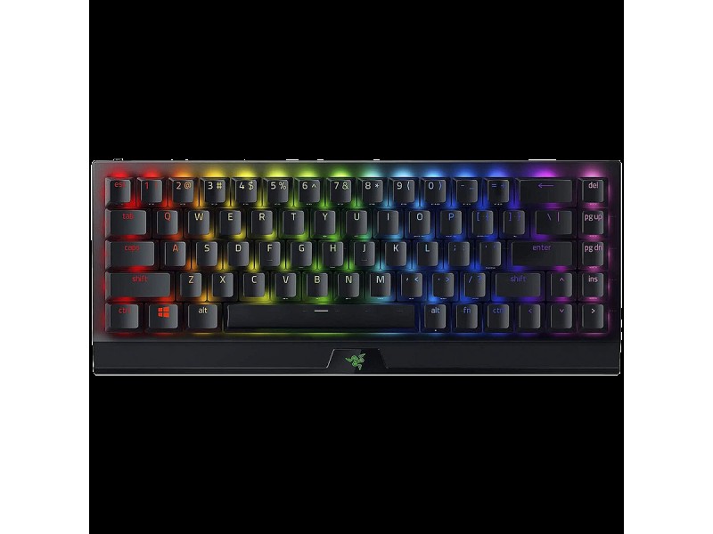Razer BlackWidow V3 Mini HyperSpeed (Green Switch), US Layout, HyperSpeed Wireless (2.4 Ghz), Bluetooth or USB-C, size 65%, RGB Chroma, 80 million keystroke, 1000 Hz Ultrapolling, Aluminum construction