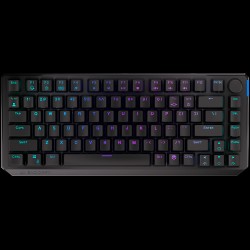Endorfy Thock 75% Wireless Red Gaming Keyboard, Kailh Box Red Mechanical Switches, Double Shot PBT Keycaps, Volume Wheel, ARGB, Hot-swappable switches, Connections: BT/2.4GHz/USB, 2 Year Warranty