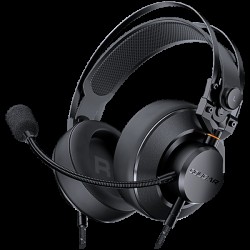 COUGAR VM410, 53mm Graphene Diaphragm Drivers, 9.7mm Noise Cancellation Microphone, Volume Control and Microphone Switch Control, 259g Ultra Lightweight Suspended Leatherlike Headband Design