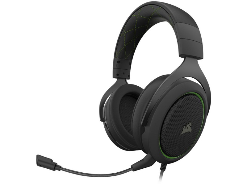 CORSAIR HS50 PRO STEREO Gaming Headset, Green (EU Version)