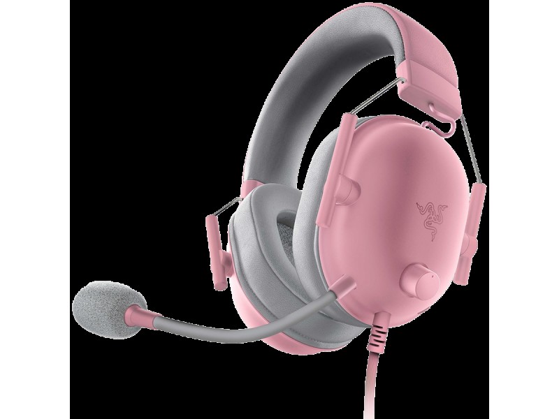 Razer BlackShark V2 X - Quartz, Gaming Headset, HyperClear Cardioid Mic, 50 mm TriForce Drivers, Advanced Passive Noise Cancellation, Breathable Memory Foam Cushions, HyperClear Cardioid Mic, 7.1 Surround Sound, 3.5mm