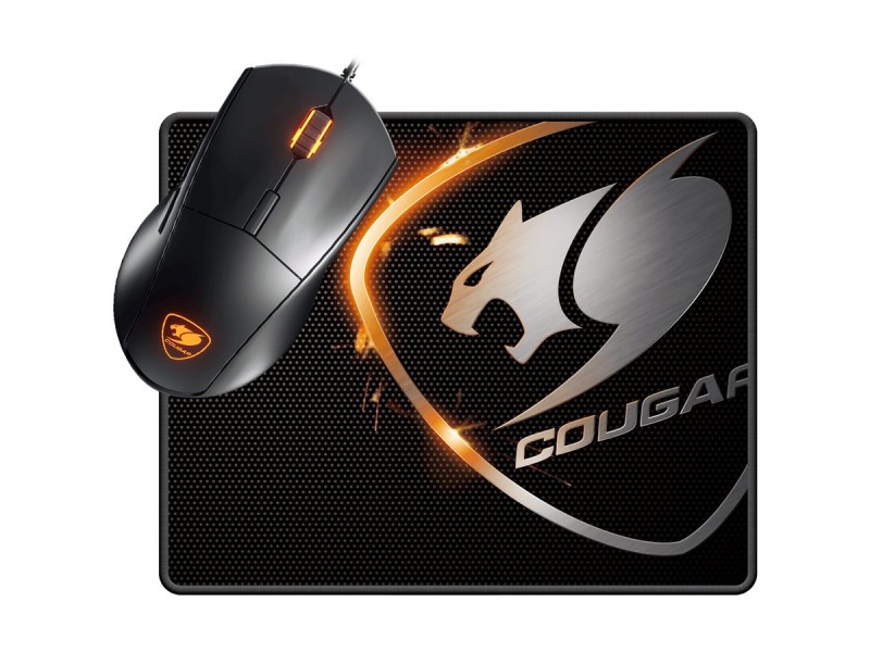 COUGAR MINOS XC GAMING GEAR COMBO, Mouse Minos XC + Mouse Pad Speed XC, Mouse: ADNS-3050 Optical gaming sensor, 4000 DPI, 1000Hz Polling Rate, 128KB On-board Memory, LED Backlight, Mouse pad: Thickness 3 (mm), Cloth/Nature Rubber, 260(W) X 210(L)mm