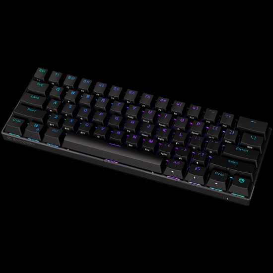 Endorfy Thock Compact Wireless Red Gaming Keyboard, Kailh Red Mechanical Switches, Double Shot PBT Pudding Keycaps, RGB, USB, 2 Year Warranty