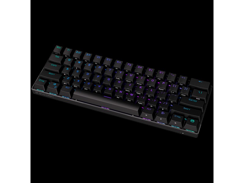 Endorfy Thock Compact Wireless Red Gaming Keyboard, Kailh Red Mechanical Switches, Double Shot PBT Pudding Keycaps, RGB, USB, 2 Year Warranty