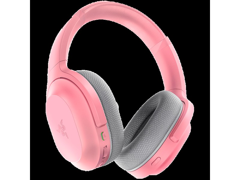 Razer Barracuda Pink, Wireless Multi-platform Gaming and Mobile Headset, Razer TriForce 50mm Drivers, Dual Integrated Noise-Cancelling mics, Pressure-Relieving Memory Foam, THX Spatial Audio, 40hrs, Type-C, Compatible with PC, PlayStation,