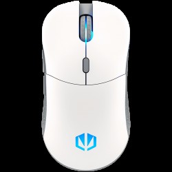 Endorfy GEM Plus Wireless Onyx White Gaming Mouse, PIXART PAW3395 Optical Gaming Sensor, 26000DPI, 74G Lightweight design, KAILH GM 8.0 Switches, 1.6M Paracord Cable, PTFE Skates, ARGB lights, 2 Year Warranty