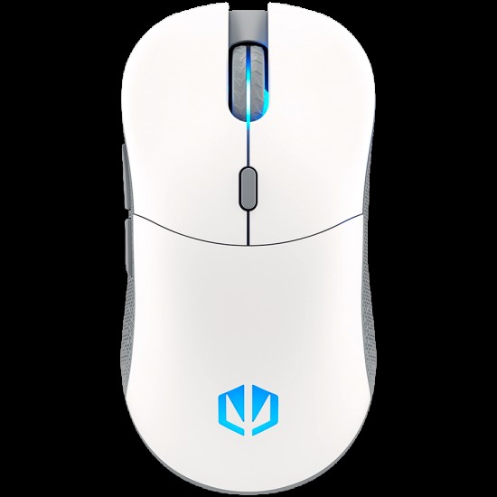 Endorfy GEM Plus Wireless Onyx White Gaming Mouse, PIXART PAW3395 Optical Gaming Sensor, 26000DPI, 74G Lightweight design, KAILH GM 8.0 Switches, 1.6M Paracord Cable, PTFE Skates, ARGB lights, 2 Year Warranty