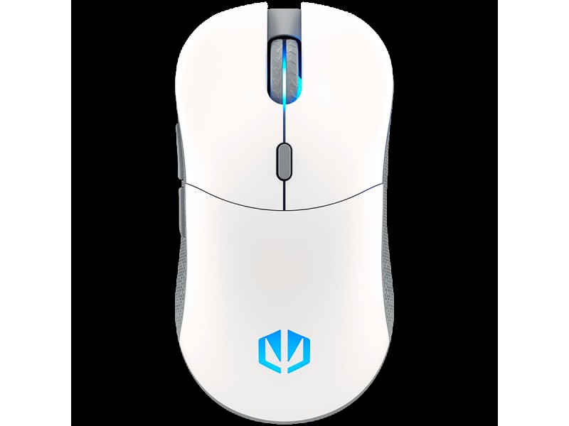 Endorfy GEM Plus Wireless Onyx White Gaming Mouse, PIXART PAW3395 Optical Gaming Sensor, 26000DPI, 74G Lightweight design, KAILH GM 8.0 Switches, 1.6M Paracord Cable, PTFE Skates, ARGB lights, 2 Year Warranty