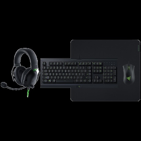 Razer Power Up Bundle V2 – Cynosa Lite - US Layout, Gigantus V2 Large, DeathAdder Essential, BlackShark V2 X FRML Packaging