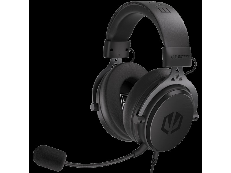 Endorfy Viro Plus USB Gaming Headset, 53mm Driver, Memory Foam, USB 7.1 Sound Card, Detachable Microphone, Extra Earpads, 3.5mm Audio Jack, 2 Year Warranty