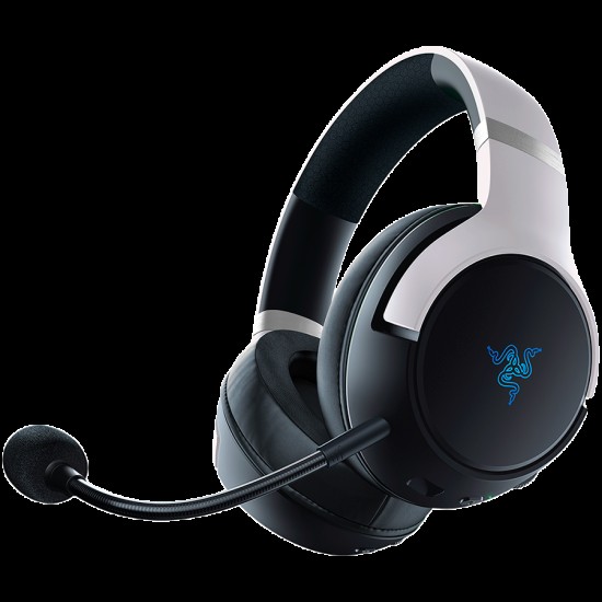 Razer Kaira Pro for PlayStation, Wireless Headset, TriForce Titanium 50mm Drivers, HyperSense Haptics, HyperClear Supercardioid Mic, Xbox Wireless and Bluetooth 5.0, FlowKnit memory foam ear cushions, Razer Chroma™ RGB, On-earcup audio controls