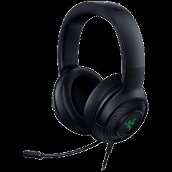 Razer Kraken V3 X USB, Gaming Headset, HyperClear Cardioid Mic, TriForce 40mm Drivers, Hybrid fabric and memory foam ear cushions, Razer Chroma™ RGB, 7.1 Surround Sound, USB-A