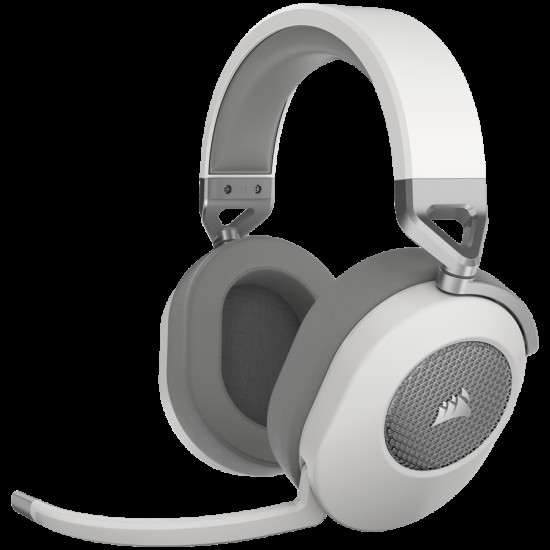 Corsair HS65 WIRELESS Gaming Headset, White (EU), v2, EAN: 0840006676522