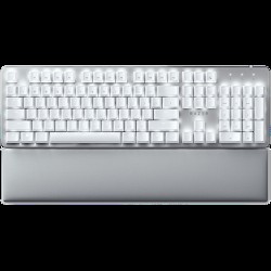 Razer Pro Type Ultra - US Layout, Wireless Mechanical Keyboard for Productivity, Razer Yellow Mechanical Switch, Bluetooth and Razer HyperSpeed (2.4GHz), Backlit keys (white LED), USB-C, Plush leatherette wrist rest, Soft-touch coating