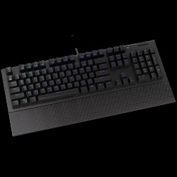 Endorfy Omnis Red Gaming Keyboard, Kailh Red Mechanical Switches, Double Shot PBT Keycaps, Volume Wheel, Magnetic Wrist Rest, ARGB, USB Cable, 2 Year Warranty
