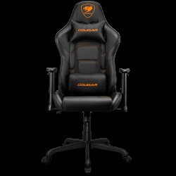 COUGAR Armor Elite Black Gaming Chair, Adjustable Design, Breathable PVC Leather, Class 4 Gas Lift Cylinder, Full Steel Frame, 2D Adjustable Arm Rest, 160º Reclining, Adjustable Tilting Resistance