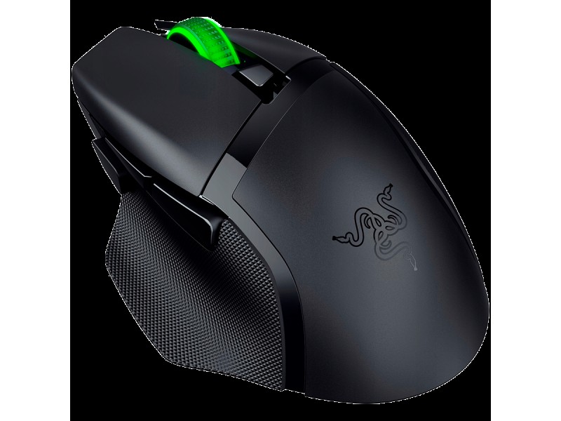 Razer Basilisk V3 X HyperSpeed, wireless gaming mouse with Bluetooth connection, Razer Chroma RGB, Razer 5G Advanced 18K DPI Optical Sensor, 18000 DPI, Mechanical Mouse Switches Gen-2, 100% PTFE feet, 110 g