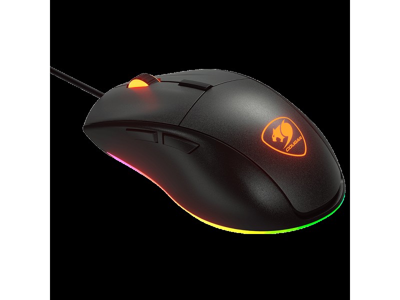 COUGAR Minos EX, Gaming Mouse, PAW3309 Optical gaming sensor, RGB Lightning, 6400 DPI, 1000Hz Poling rate, 20M gaming switches, 1.8m Cable length, 89g.