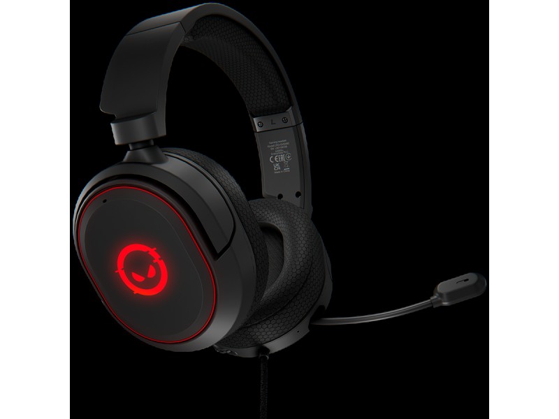 LORGAR Kaya 460, USB Gaming headset with microphone, CM108B, RGB backlight, Plug&Play, USB-A connection cable 2m, fabric ear pads, size: 192*184.7*88mm, 0.329kg, black