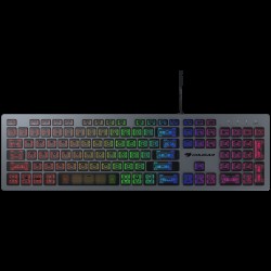 COUGAR VANTAR AX Scissor Gaming Keyboard, Scissor switches, 19-Key Rollover, USB plug, RGB light effects, CNC Unibody Aluminum Frame, 8 backlight effects, 445 X 127 X 15 (mm), 1.6m cable length, 626g, Anti-Ghosting Technology, Translucent Keycaps