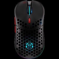 Endorfy LIX Plus Wireless Gaming Mouse, PIXART PAW3370 Optical Gaming Sensor, 19000DPI, 69G Lightweight design, KAILH GM 8.0 Switches, 1.6M Paracord Cable, PTFE Skates, ARGB lights, 2 Year Warranty