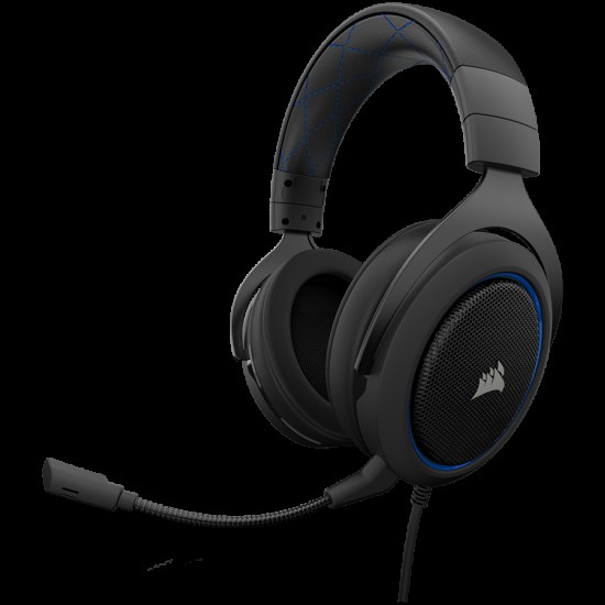 CORSAIR HS50 PRO STEREO Gaming Headset, Blue (EU Version)