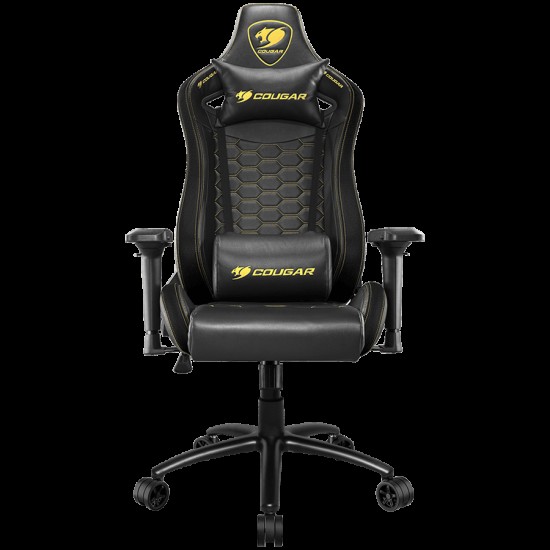 COUGAR OUTRIDER S ROYAL, Gaming Chair, Body-embracing High Back Design, Premium PVC Leather, Head and Lumbar Pillow, 180º Reclining, Full Steel Frame, 4D Adjustable Armrest, Class 4 Gas Lift Cylinder
