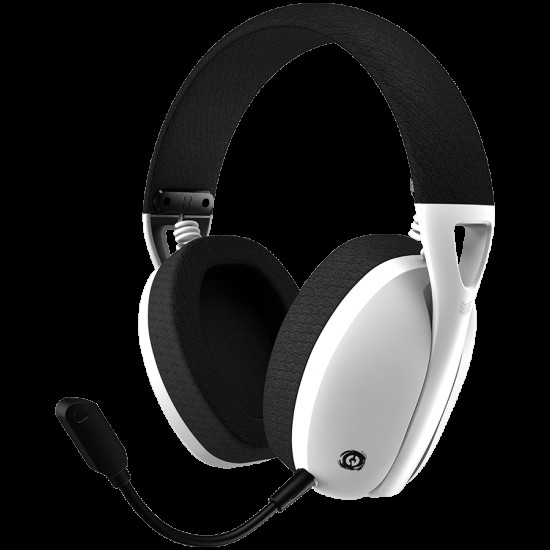 CANYON Ego GH-13, Gaming BT headset, +virtual 7.1 support in 2.4G mode, with chipset BK3288X, BT version 5.2, cable 1.8M, size: 198x184x79mm, White