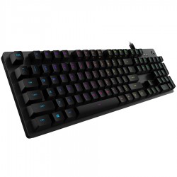 LOGITECH G512 Corded LIGHTSYNC Mechanical Gaming Keyboard - CARBON - US INT L - USB - LINEAR
