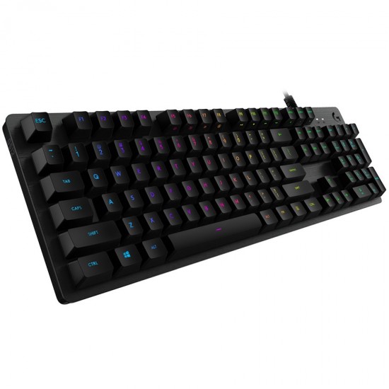 LOGITECH G512 Corded LIGHTSYNC Mechanical Gaming Keyboard - CARBON - US INT L - USB - LINEAR