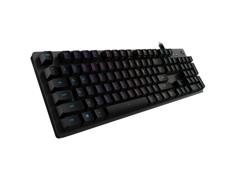 LOGITECH G512 Corded LIGHTSYNC Mechanical Gaming Keyboard - CARBON - US INT L - USB - LINEAR