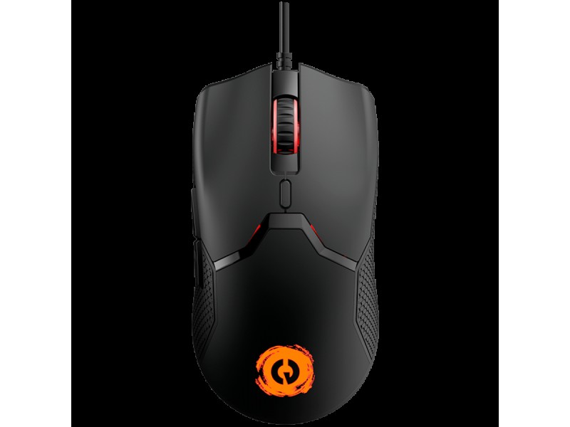 CANYON Carver GM-116,  6keys Gaming wired mouse, A603EP sensor, DPI up to 3600, rubber coating on panel, Huano 1million switch, 1.65M PVC cable, ABS material. size: 130*69*38mm, weight: 105g, Black