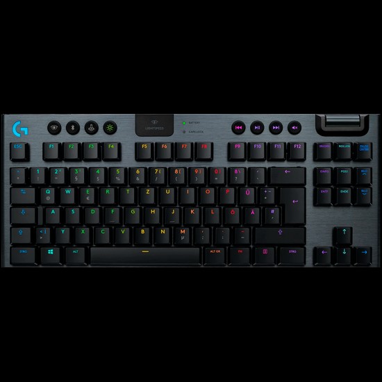 LOGITECH G915 TKL LIGHTSPEED Wireless Mechanical Gaming Keyboard - CARBON - US INT L - LINEAR