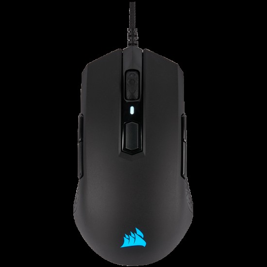 Corsair M55 RGB PRO Ambidextrous Multi-Grip Gaming Mouse, Black, Backlit RGB LED, 12400 DPI, Optical (EU version), EAN:0840006607762