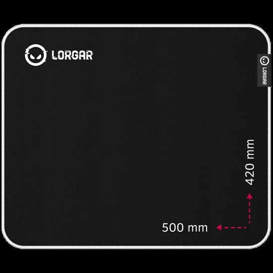 Lorgar Legacer 755, Gaming mouse pad, Ultra-gliding surface, Purple anti-slip rubber base, size: 500mm x 420mm x 3mm, weight 0.45kg Lorgar Legacer 755, Gaming mouse pad, Ultra-gliding surface, Purple anti-slip rubber base, size: 500mm x 420mm x 3mm, weight 0.45kg