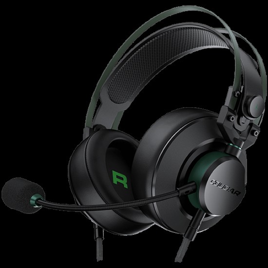 COUGAR VM410 XB, 53mm Graphene Diaphragm Drivers, 9.7mm Noise Cancellation Microphone, Volume Control and Microphone Switch Control, 259g Ultra Lightweight Suspended Leatherlike Headband Design