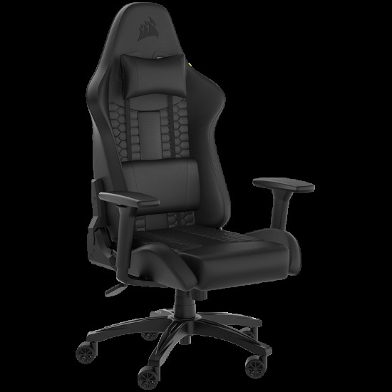 CORSAIR TC100 RELAXED Gaming Chair, Leatherette - Black