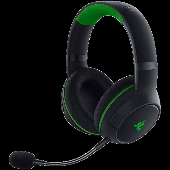 Razer Kaira Pro for Xbox - Black, Wireless Headset, TriForce Titanium 50mm Drivers, HyperClear Supercardioid Mic, Xbox Wireless and Bluetooth 5.0, FlowKnit memory foam ear cushions, Razer Chroma™ RGB, On-earcup audio controls
