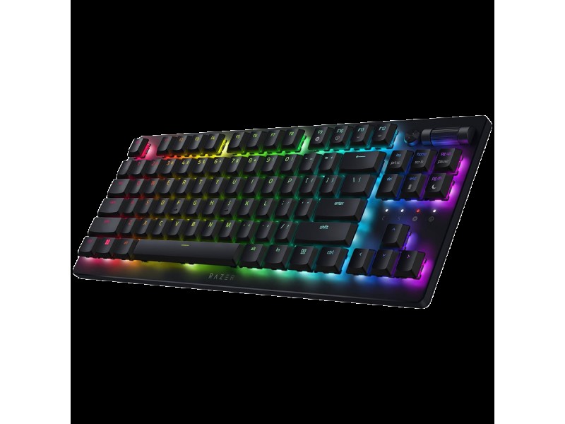 Razer DeathStalker V2 Pro Tenkeyless - Linear Optical Switch - US - Black, Gaming Keyboard, Razer™ Low-Profile Optical Switches (Linear),  RGB Chroma, Top-Class Connectivity, Ultra-Long 50-hour Battery Life, Fully programmable keys with on-the-fly macro r